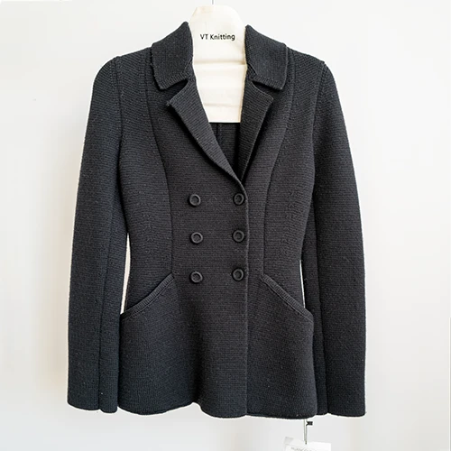 Black Wool Blazer Coat