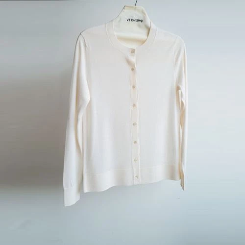 Cardigan de punt fi de cotó