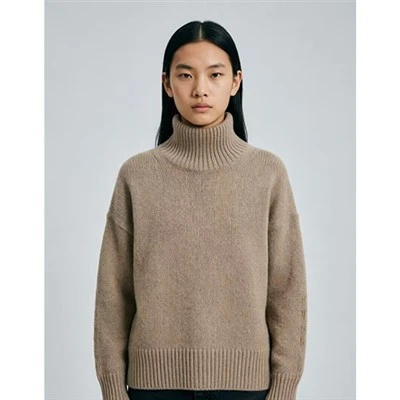 Collar de coll de camell boxy Feel de caixmir