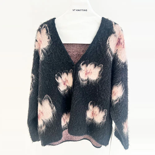 Womens Cardigan V Neck